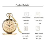 Engraved Vintage Commemorative Quartz Pocket Watch Round Watch, Style:, I Love You (Black), Forever (Gold), Forever (Silver), Forever (Black), Matte Ancient Copper, Grandpa, Husband, Hushand (Silver), Grandson (Black), I Love You (Gold)... – Durable...
