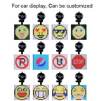 P4-32x32 RGB Full Color Emoticon Picture LED Car Display Wireless Transmission Wifi Custom, P4-32x32 RGB USB