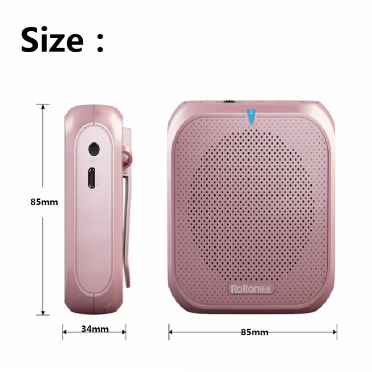 Rolton K400 Mini Audio Speaker Megaphone Voice Amplifier Support FM Radio TF MP3, K400