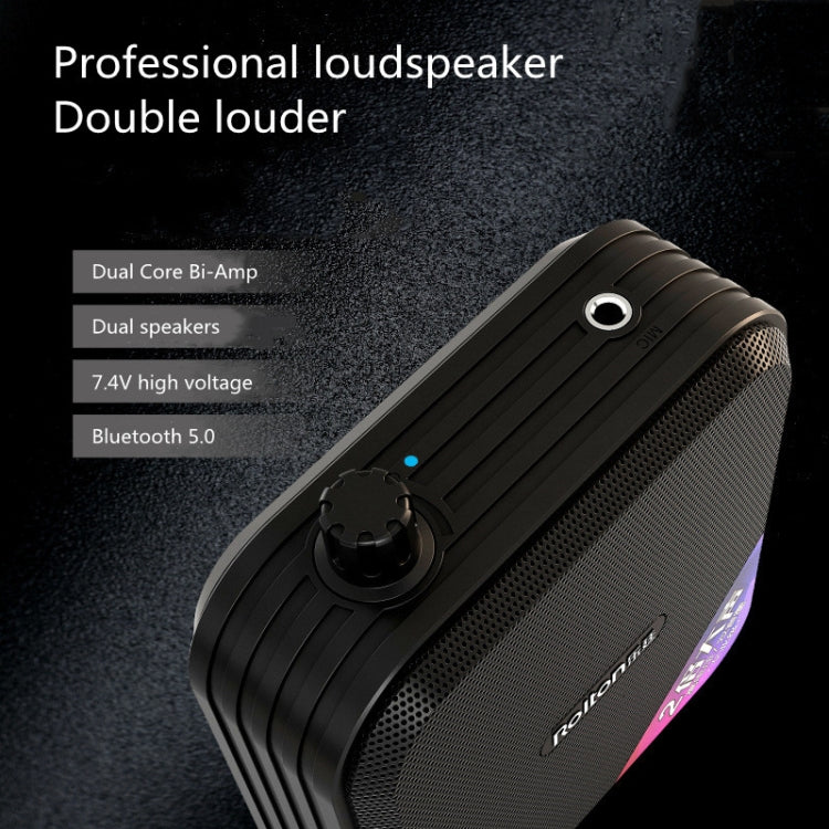 Rolton K600 7.4V Bluetooth Wirelss Audio Speaker Megaphone Voice Amplifier With Transmitter, With Transmitter