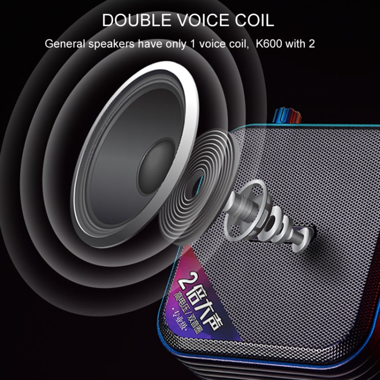Rolton K600 7.4V Bluetooth Wirelss Audio Speaker Megaphone Voice Amplifier With Transmitter, With Transmitter