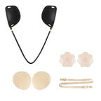 XD00001 Molding Silicone Nipple Sticker Adjustable Anti-sag Push-up Bra Kit V-type Skin-color