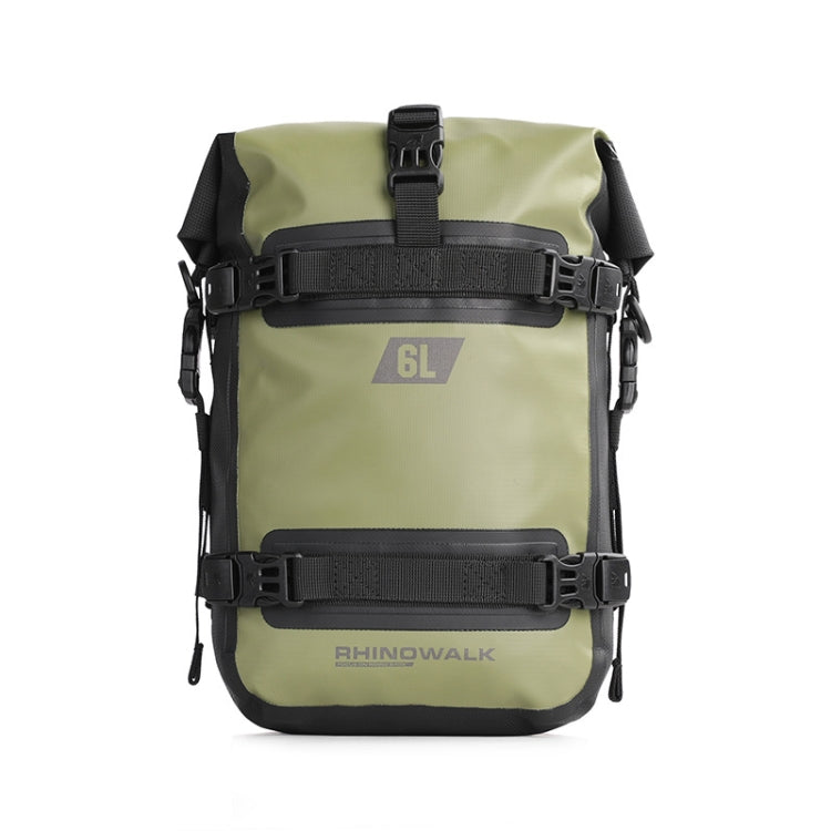 Rhinowalk MT2206 6L Waterproof Motorcycle Bumper Bag Outdoor Riding Bag, 6L(Black), 6L(Green) – Waterproof, Wear-resistant 6L(Green) Green