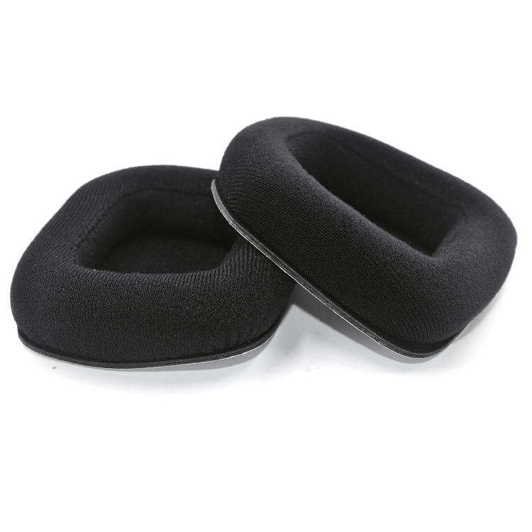 For Logitech Astro A20 2pcs Fleece Memory Foam Headphone Covers Earmuffs Full Black