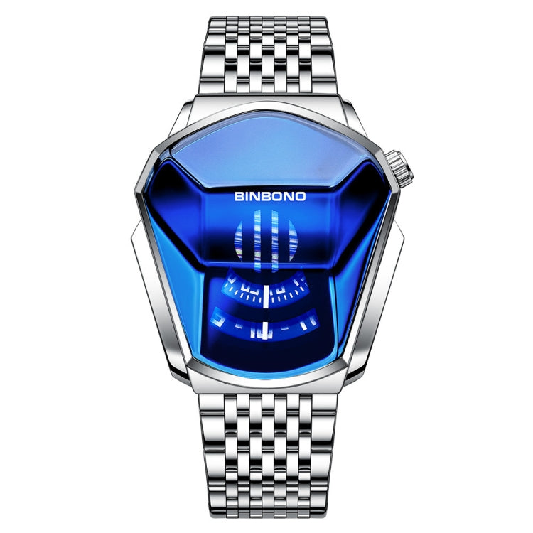 BINBOND Locomotive Concept Steel Belt Watch Men Live Black Technology Watch, Steel Belt Full Gold-Blue Face, Steel Belt Full Gold Gold Face, Steel Belt Black Stee Blue Face, Steel Belt White Steel Blue Face, Steel Belt White Steel White Face...