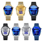 BINBOND Locomotive Concept Steel Belt Watch Men Live Black Technology Watch, Steel Belt Full Gold-Blue Face, Steel Belt Full Gold Gold Face, Steel Belt Black Stee Blue Face, Steel Belt White Steel Blue Face, Steel Belt White Steel White Face...