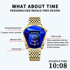 BINBOND Locomotive Concept Steel Belt Watch Men Live Black Technology Watch, Steel Belt Full Gold-Blue Face, Steel Belt Full Gold Gold Face, Steel Belt Black Stee Blue Face, Steel Belt White Steel Blue Face, Steel Belt White Steel White Face...