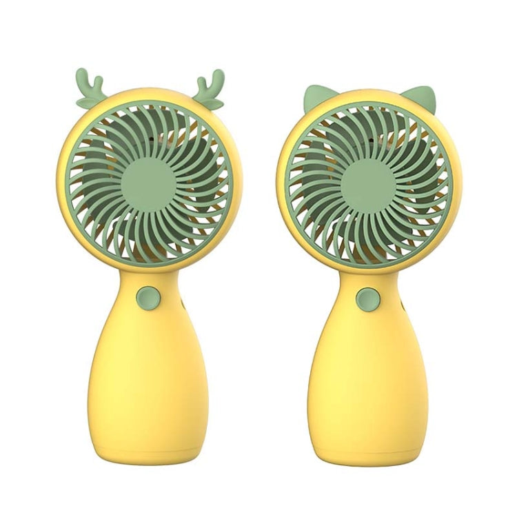2pcs MLS6035 USB Mini Charging With Lanyard Small Fan, Style Random Delivery, MLS6035 Yellow, MLS6035 Green MLS6035 Yellow Yellow