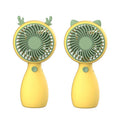 2pcs MLS6035 USB Mini Charging With Lanyard Small Fan, Style Random Delivery, MLS6035 Yellow, MLS6035 Green MLS6035 Yellow Yellow