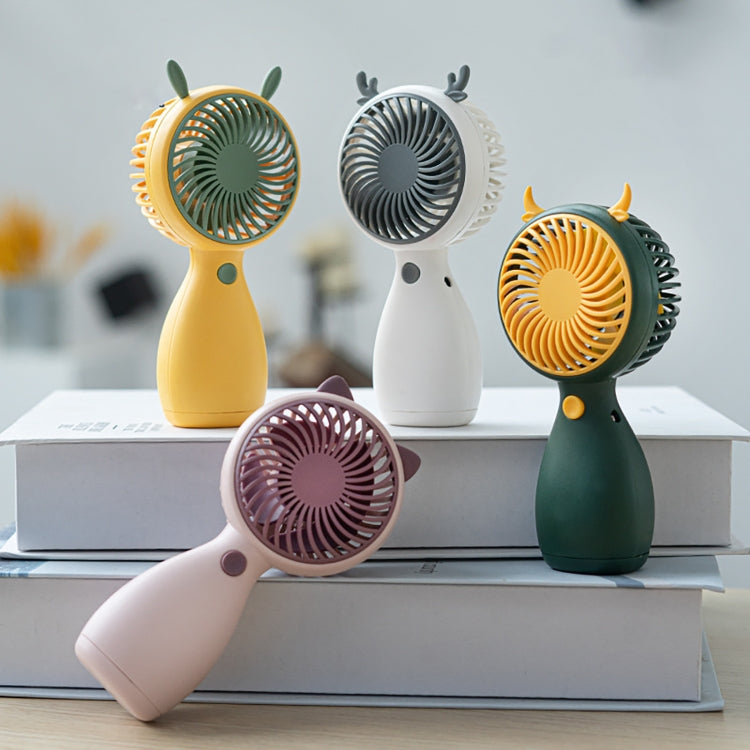 2pcs MLS6035 USB Mini Charging With Lanyard Small Fan, Style Random Delivery, MLS6035 Yellow, MLS6035 Green