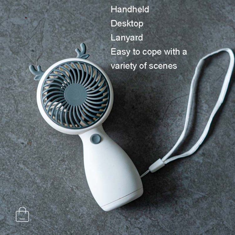 2pcs MLS6035 USB Mini Charging With Lanyard Small Fan, Style Random Delivery, MLS6035 Yellow, MLS6035 Green