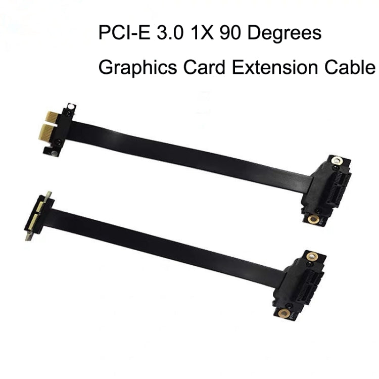 PCI-E 3.0 1X 90 Degrees Graphics Card / Wireless Network Card Extension Cable, Cable Length:, 5cm, 10cm, 15cm, 20cm, 25cm, 30cm, 40cm, 50cm – Durable Build, Easy to Use