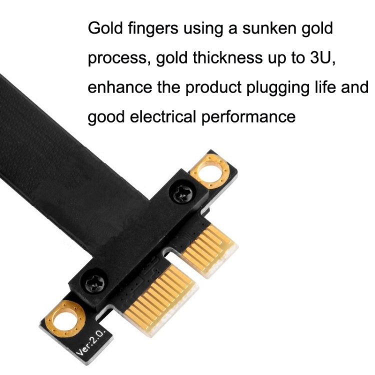 PCI-E 3.0 1X 90 Degrees Graphics Card / Wireless Network Card Extension Cable, Cable Length:, 5cm, 10cm, 15cm, 20cm, 25cm, 30cm, 40cm, 50cm – Durable Build, Easy to Use