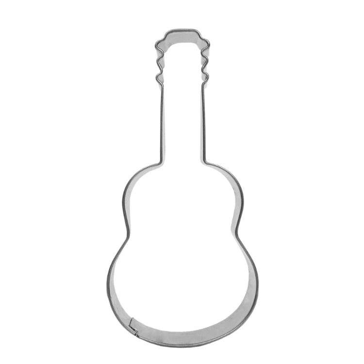 5pcs Guitar Shape Baking Biscuit Mold Stainless Steel Fondant Mousse Circle, Guitar Shape – Durable Build, Easy to Use