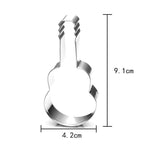 5pcs Guitar Shape Baking Biscuit Mold Stainless Steel Fondant Mousse Circle, Guitar Shape – Durable Build, Easy to Use