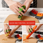 Palm Hand Peeler For Potato, Fruit, Kitchen Vegetable Peeler, 2pcs Green