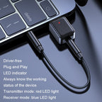 RX-TX-413 Adapter – USB Bluetooth Receiving Launch 2 In 1 Adapter, RX-TX-413 Black,...