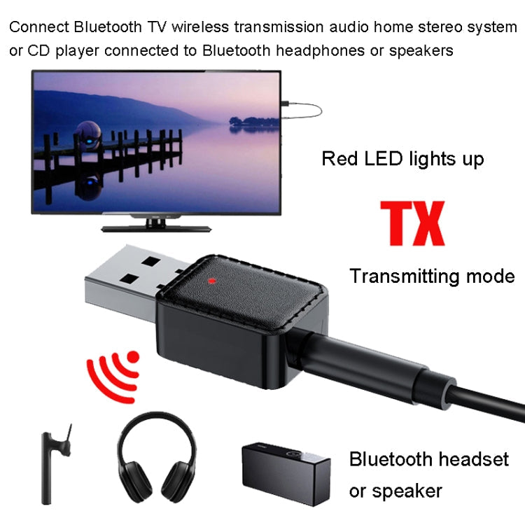 RX-TX-413 Adapter – USB Bluetooth Receiving Launch 2 In 1 Adapter, RX-TX-413 Black,...