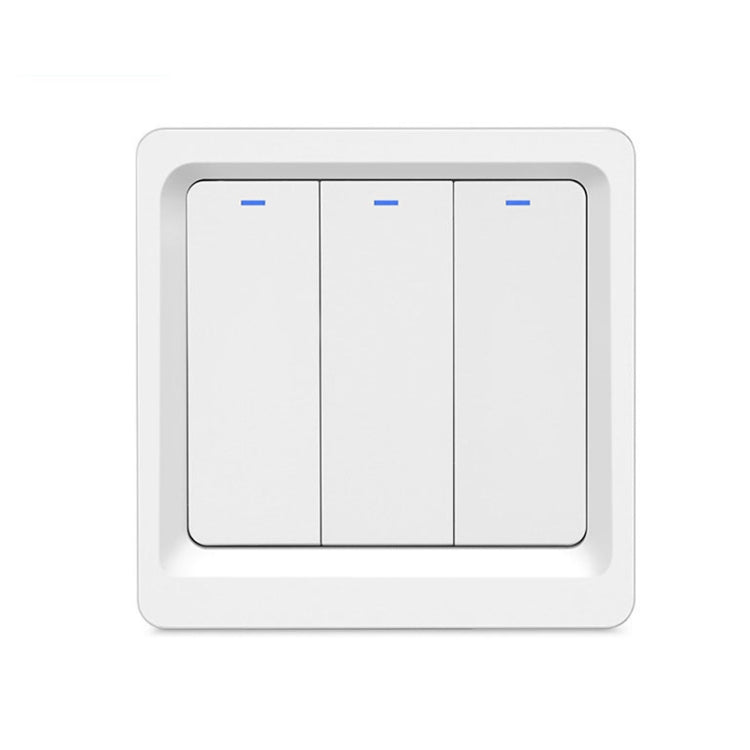 Tuya ZigBee Smart Single-fire Zero-fire Sharing Switch Phone Control Voice Panel EU Plug, Spec:, 1 Button, 2 Buttons, 3 Buttons – Durable Build, Easy to Use 3 Buttons