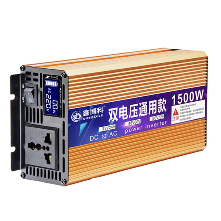 XINBOKE Universal Positive Wave Car Inverter Home Solar Inverter, 12V/24V 1500W To 220V 700W, 48V/60V 1500W To 220V 700W, 60V/72V 1500W To 220V 700W, 12V/24V 3000W To 220V 1200W, 48V/60V 3000W To 220V 1200W, 60V/72V 3000W To 220V 1200W 12V 24V 1500W To 220V 700W