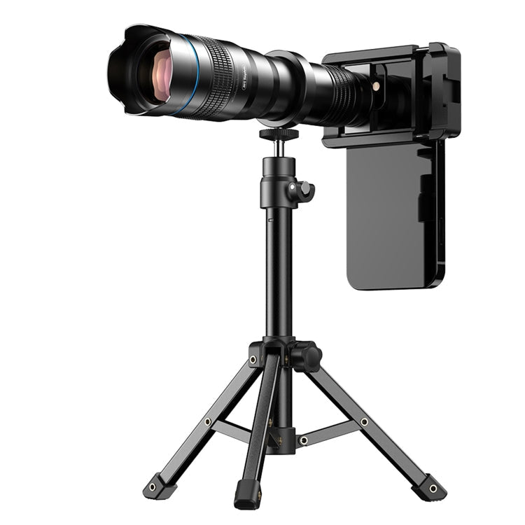 Apexel APL-36XJJ020 36X HD Telescope Universal Telephoto Phone Lens + Clip + Tripod Set, APL-36XJJ020