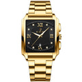 BINBOND B4143 Rectangular Outdoor Men Waterproof Quartz Watches Full Gold-Black