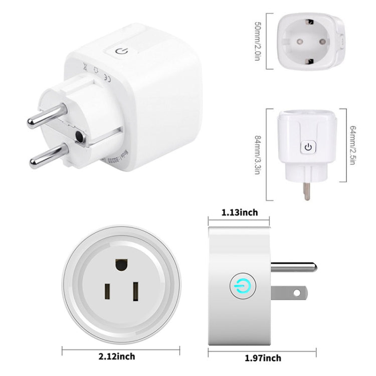 Tuya Smart App Wifi Smart Socket Phone Remote Timing Voice Switch Supports Alexa, UK Plug, Style: 16A Power Model, UK Plug, Style: 20A Power Model, US Plug, Style: 16A Power Model, US Plug, Style: 20A Power Model