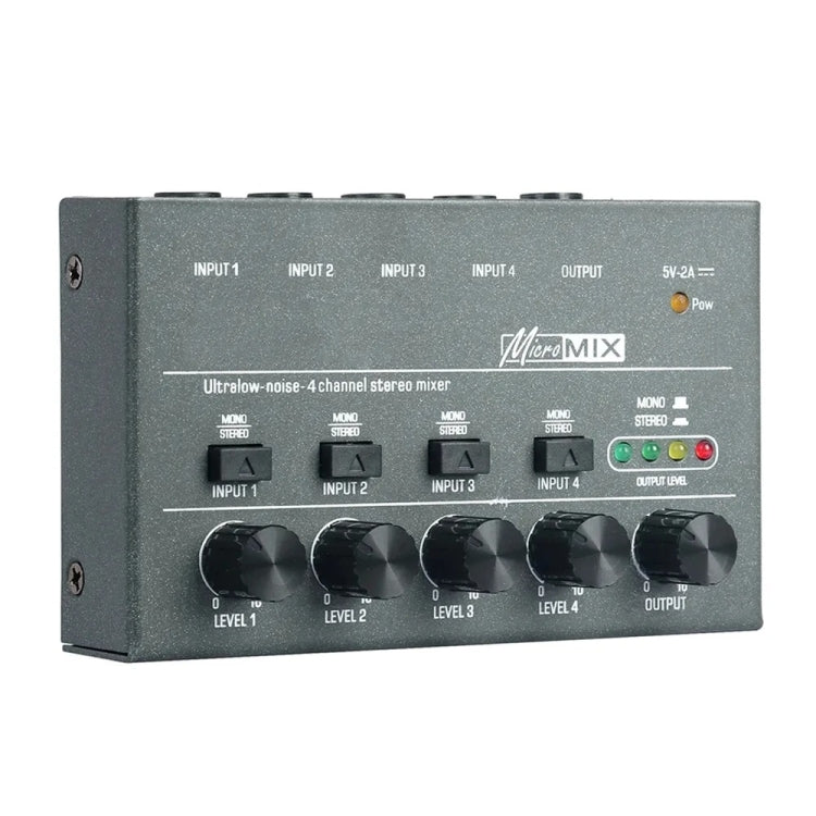 With Single Channel Stereo Switching Mini Signal Hybrid Small Audio, 4 Way mixer, 8 Way Mixer 4 Way mixer