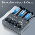 With Single Channel Stereo Switching Mini Signal Hybrid Small Audio, 4 Way mixer, 8 Way Mixer