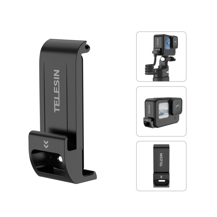 For GoPro Hero11 Black / HERO10 Black /9 Black TELESIN Weather-resistant Side Cover Easy Removable Charging Cover Port, For GoPro Hero11 Black / HERO10 Black /9 Black For GoPro Hero11 Black HERO10 Black 9 Black
