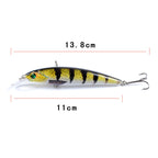 LB106 11cm/11.5g Lure Painted Bionic Fishing Bait Plastic Hard Bait, 1, 2, 3, 4, 5, 6, 7, 9, 10, 11, 12, 13, 14, 15, 16, 17, 18