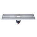 8x30cm Extended Full Copper Strip Floor Drain, Style:, K8034 Chrome Plated+Black Straight Row, K8034 Chrome Plated+Copper Self Seal, K8034 Chrome Plated+5.5 Deep Water Seal, K8034 Chrome Plated+Magnetic Suspension, K8035 Nickel Brushes+Black Straight R... K8034 Chrome Plated+Black Straight Row