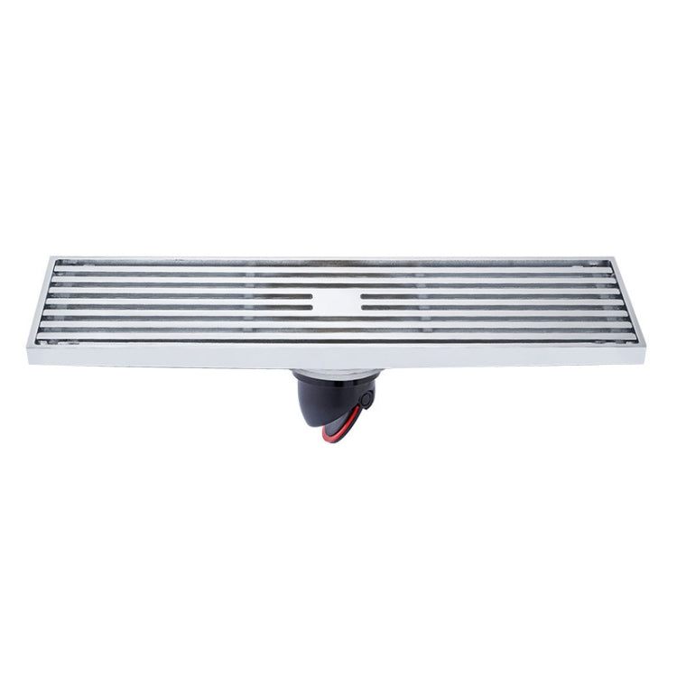 8x30cm Extended Full Copper Strip Floor Drain, Style:, K8034 Chrome Plated+Black Straight Row, K8034 Chrome Plated+Copper Self Seal, K8034 Chrome Plated+5.5 Deep Water Seal, K8034 Chrome Plated+Magnetic Suspension, K8035 Nickel Brushes+Black Straight R... K8034 Chrome Plated+Black Straight Row
