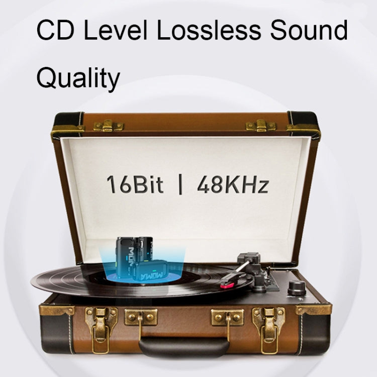 MOMA Lark M1 1 In 1 Mirrorless Camera Live Mini Wireless Lavalier Microphone, 1 In 1 with Charging Box