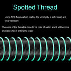 2pcs Outdoor Fishing Anti-tangle Spotted Invisible Line Set with Scale, 3.6m, 4.5m, 5.4m, 7.2m – Wear-resistant