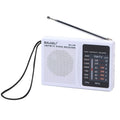 BAIJIALI BJL228 Retro Portable Two Band FM AM Radio Built-in Speaker, BJL228 White, BJL228 Black BJL228 White White