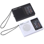 BAIJIALI BJL228 Retro Portable Two Band FM AM Radio Built-in Speaker, BJL228 White, BJL228 Black