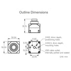 Waveshare PS5268 2MP USB Camera Module 120dB High Dynamic Range, USB2.0 Port, Rolling Shutter, PS5268