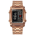 Watch – Leather (Gold) Steel Belt (Rose Gold)