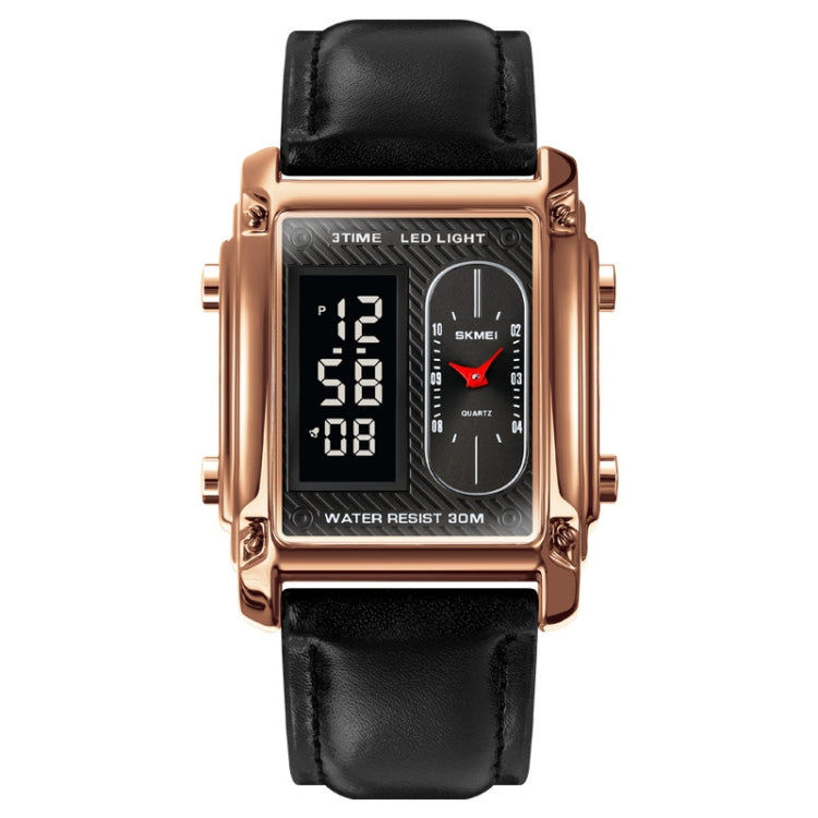Watch – Leather (Gold) Leather Belt (Rose Gold)