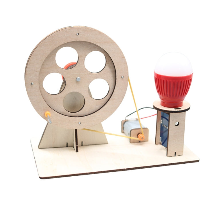 DIY Wooden Science Experiment Hand Generator Puzzle Toy, Hand Generator Hand Generator