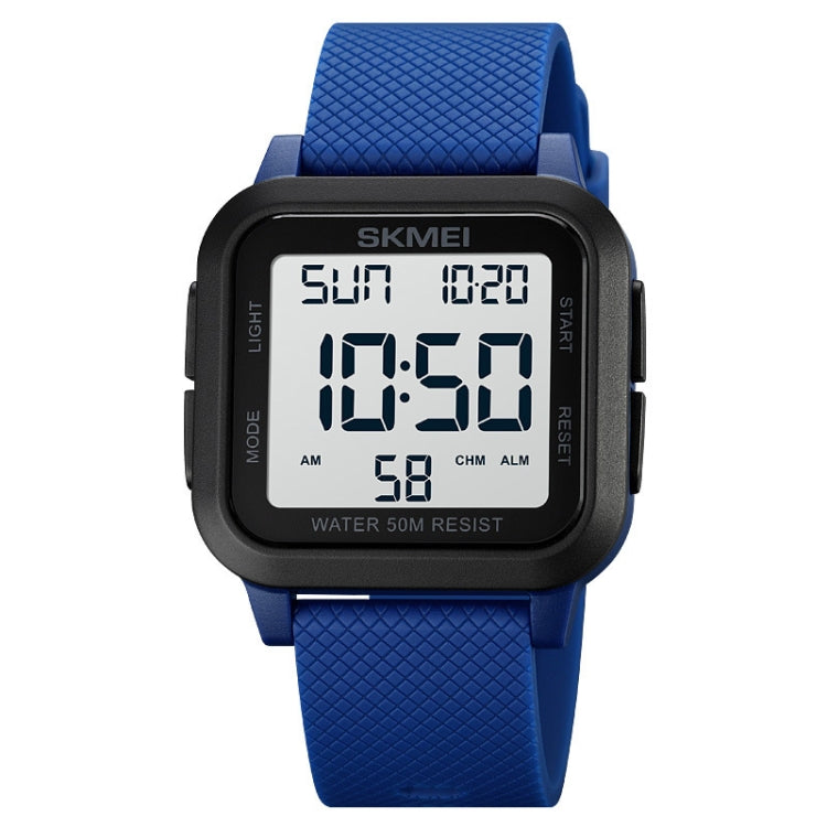 Watch – 1894 Square Sports Waterproof Student Simple Multifunctional Luminous... 1894 Blue White Machine