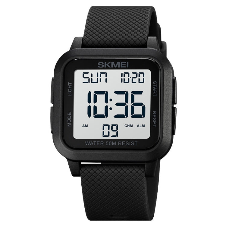 Watch – 1894 Square Sports Waterproof Student Simple Multifunctional Luminous... 1894 Black White Machine
