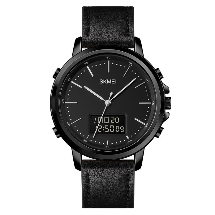 Watch – Leather (Black) Black Shell Black Machine