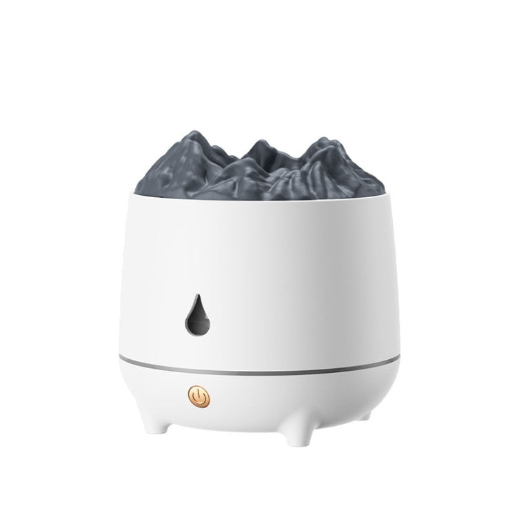 HS01 Simulation Flame Humidifier Home Aromatherapy Machine With Night Light, Simulation Flame (White), Simulation Flame (Black) Simulation Flame (White) White