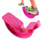 Fitness Inclined Stretching Board Trainer Calf Relaxation Standing Stretching Pedal, Rose Red, Blue, Yellow, Black, Pink with Foot Belt, Blue with Foot Belt, Purple with Foot Belt Rose Red