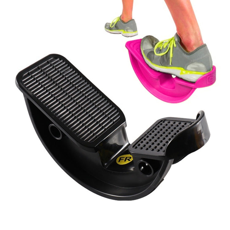 Fitness Inclined Stretching Board Trainer Calf Relaxation Standing Stretching Pedal, Rose Red, Blue, Yellow, Black, Pink with Foot Belt, Blue with Foot Belt, Purple with Foot Belt – Non-slip Black