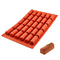 30 Grid Silicone Ice Grid Chocolate Snack Mold, Long Strip Shape Long Strip Shape