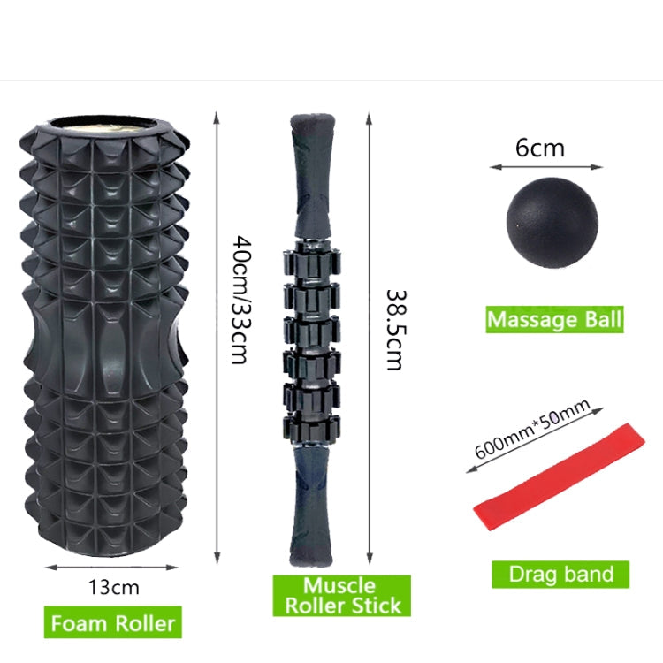 Crescent Hollow Foam Roller Yoga Column Set Fitness Muscle Relaxation Massager Set, 3pcs/set, 4pcs/set – Wear-resistant