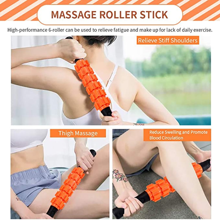Crescent Hollow Foam Roller Yoga Column Set Fitness Muscle Relaxation Massager Set, 5pcs/set, 6pcs/set